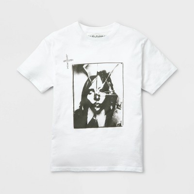 Women's Lady Gaga MAYHEM Short Sleeve Graphic T-Shirt - White