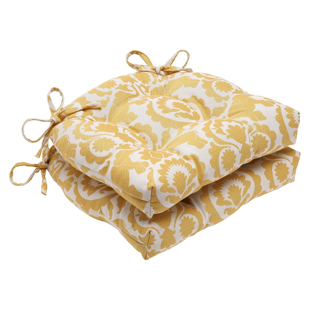 UPC 751379558714 product image for Pillow Perfect Babar Topaz ReversiBlue Chair Pad - Yellow (16