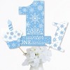 Big Dot of Happiness Blue Snowflakes 1st Birthday - Boy Winter ONEderland Party Centerpiece Sticks - Table Toppers - Set of 15 - 3 of 4