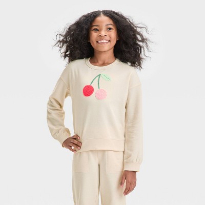 Girls' French Terry Pullover Sweatshirt - Cat & Jack™