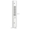 SEVOBAL Bathroom Storage Cabinets Tall Narrow Cabinet with Adjustable Shelves and Door Storage for Bathroom, White, 7.75"*7.75"*70.75" - 4 of 4