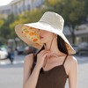 Anna-Kaci Women's Reversible Wide - Brim Sun Hat with Fruit Pattern Lining - 3 of 4