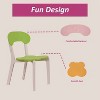 3 Piece Toddler Table and Chair Set,Plastic Children Activity Tablefor - 3 of 4