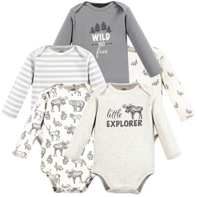 woodland organic-cotton bodysuits - 2 pack - Mothercare