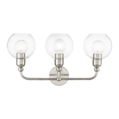 Livex Lighting Downtown 3 - Light Vanity in  Brushed Nickel