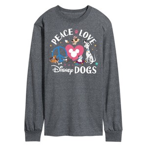Men's - Disney - Cats & Dogs Long Sleeve Graphic T-Shirt - 1 of 4