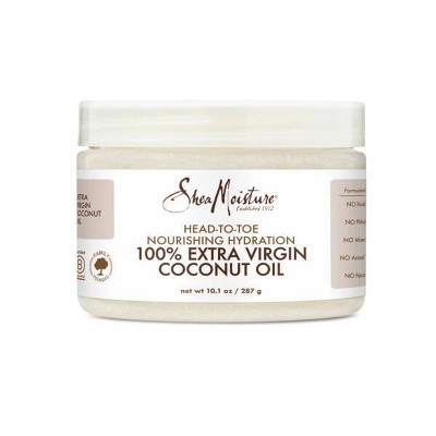 SheaMoisture 100% Extra Virgin Coconut Oil - Body Oil, Skin Care & Hair Moisturizer - 10.1 fl oz