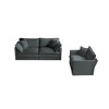 Chenille Loveseat + Sofa Set with Flexible Combination - 4 of 4