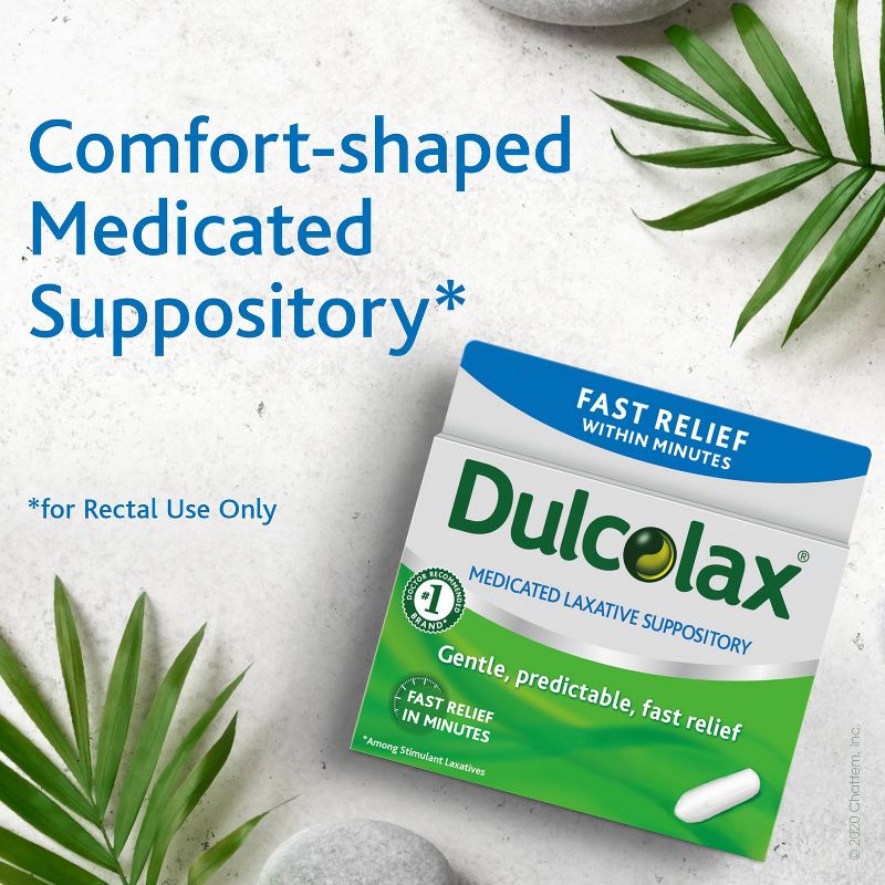 Dulcolax Gentle and Predictable Fast Relief Laxative Suppositories - 8ct, 4 of 8