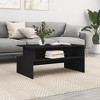 vidaXL Coffee Table Black Engineered wood 35.4 x 21.7 x 16.7 in - 2 of 4