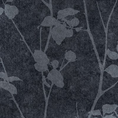 Brutal Beauty Midnight Navy Blue Trail Floral Paste the Wall Wallpaper