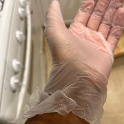 target vinyl exam gloves