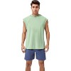 Anna-Kaci Active Men's Sleeveless Workout Hoodie with Lightweight Athletic Fit and Crossover Hood Detail - 2 of 4
