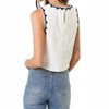 Women's Elaine Detailed Denim Vest Top - lalavon - 2 of 4