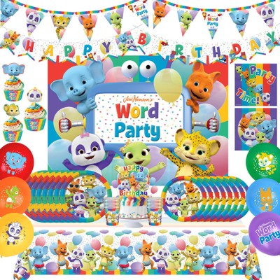 Treasures Gifted Word Party Birthday Supplies Ultimate Set for 16 Guests