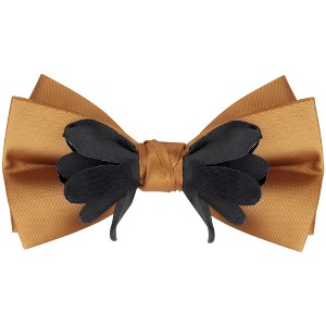 INSPIRE CHIC Men's Solid Color Pre-tied Adjustable Strap Bow Tie - 1 of 4