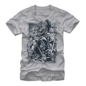 Men's Star Wars The Force Awakens Characters The Force Awakens T-Shirt - 1 of 3