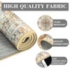 Area Rug 5x7 Washable Vintage Carpet for Office Soft Retro Low Pile Thin Rug Non Slip Oriental Medallion Floor Cover for Bedroom Dining Room - 4 of 4