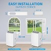 14000 BTU Portable Air Conditioner, 3-In-1 Cooling, Dehumidifier, Fan for Rooms Up to 750 Sq.Ft, Remote Control, Self-Evaporative System, Window Kit - 3 of 4