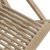 vidaXL Folding Patio Chairs 4 pcs Gray 22"x24"x35" Solid Wood Teak - 4 of 4