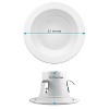 Luxrite 4 Inch LED Recessed Can Lights, 10W=60W, 5CCT 2700K-5000K, Dimmable, 750 Lumens, Energy Star, Wet Rated, ETL Listed 16 Pack - 3 of 4