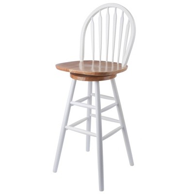 Swivel 30" Barstool Hardwood/White- Winsome