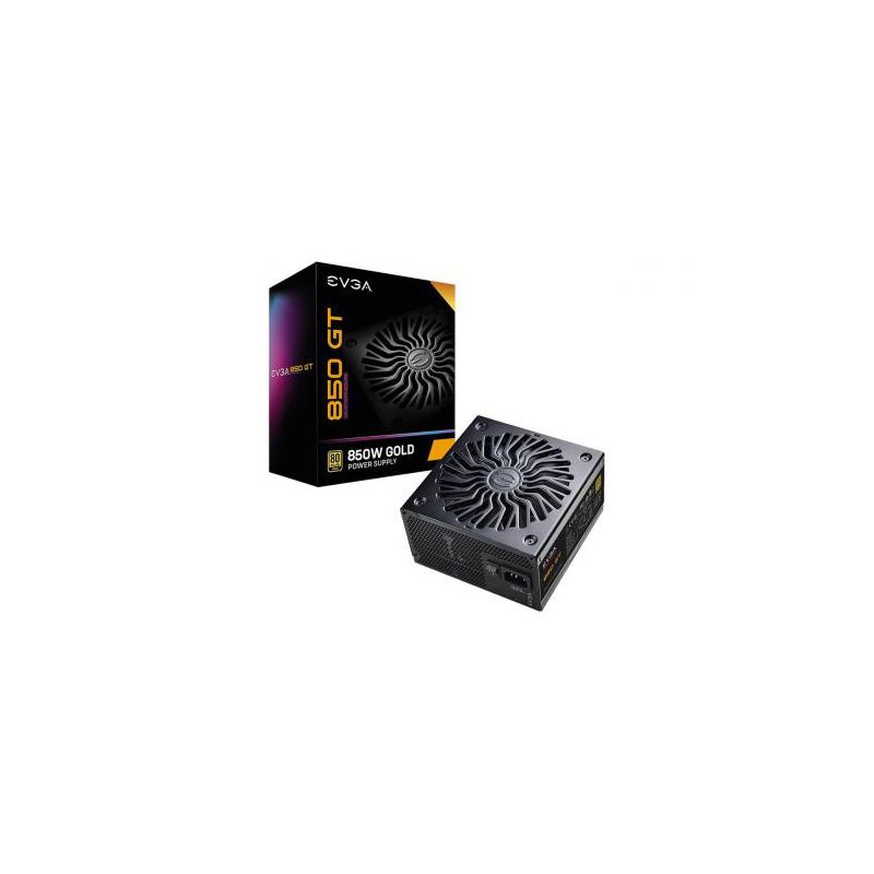 EVGA Supernova 850 GT 80 Plus Gold 850W Power Supply - 80 PLUS Gold certified - Compact 150mm Size - Fully Modular - Power ON Self Tester, 1 of 7
