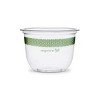 Vegware 10 oz Bella Pot Clear PLA Compostable - Pack of 50 - 2 of 3