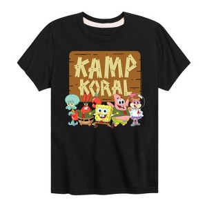 Boys' - SpongeBob SquarePants - Kamp Koral Kamp Koral Group Short Sleeve Graphic T-Shirt - 1 of 4