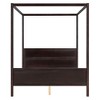 Okak Minimalsit Roof Canopy Bed Frame with Headboard & Slat Support,Modern Small Daybed Student Bed for Bedroom,Study - 3 of 4