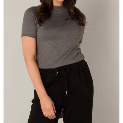 Women's Nanna Mock Neck Sweater Tee - yest