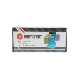 BodySport Exercise Bands, Professional Resistance Bands for Home and Gym, 5 in. x 6 yd. - 1 of 4