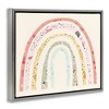 Stupell Industries Children's Abstract Pattern Rainbow Floating Frame Canvas Art, Gray, 31" x 25" - 2 of 4