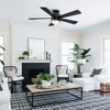Parrot Uncle 52" Black Integrated LED Flush Mount Smart Ceiling Fan with Alexa & Google Home, Modern - 3 of 4
