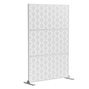 Dovelina Metal Outdoor Privacy Screen Freestanding Patio Decorative Screens - 1 of 4