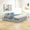 Streamdale FULL BED WITH TWIN SIZE TRUNDLE AND TWO DRAWERS FOR GREY COLOR - 3 of 4