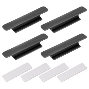Unique Bargains Plastic Self-Adhesive Drawer Wardrobe Sliding Door Pulls - 1 of 4