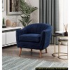 Grungis Chenille Accent Chairs,Living Room Chairs with Stitched Back and Solid Wood Legs,Comfy Chairs for Living Room,Bedroom - 2 of 4
