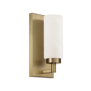 Capital Lighting Alyssa 1 - Light Wall Light in  Aged Brass - 1 of 4