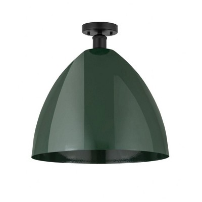 Plymouth Dome - 1 Light Semi-Flush Mount In Industrial Style-18.75 Inches Tall and 16 Inches Wide