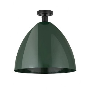 Plymouth Dome - 1 Light Semi-Flush Mount In Industrial Style-18.75 Inches Tall and 16 Inches Wide - 1 of 1