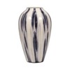 Elegant Glass Vase - Handcrafted - Modern Glossy Brushstroke Pattern - Perfect for Living Room, Bedroom, and Table Centerpiece - 2 of 4