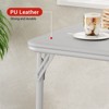 coucheta 37'' Portable Folding Upholstery Table with Collapsible Legs for 4 People, Multi-Functional Dining Table for Picnic, Party, Camping, Office - 4 of 4