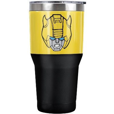 Transformers Bumblebee Head Steel Tumbler 30oz Coffee Travel Mug