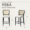 Maven Lane Vera High Back Fabric Counter Height Bar Stool - 4 of 4