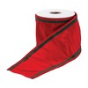 Holiday Wrapping Ribbon Christmas Decor 0.25 in Wired Polyester Red 4 in x 5 Yards By Melrose - 3 of 3