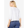 Woman Within Plus Size Rib Trim Cardigan Shrug - 3 of 4