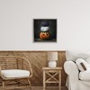 Stupell Industries Vintage Halloween Pumpkin Stack Floating Frame Canvas Art - 3 of 4