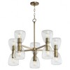 Quorum Lighting Relo 10 - Light Chandelier in  Dark Brass - 3 of 3