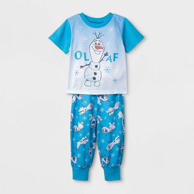 Toddler Boys Olaf Pajama Set Blue 3T Target Inventory Checker